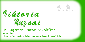 viktoria muzsai business card